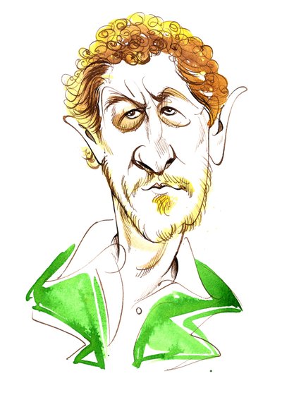 Sebastian Faulks - caricatura de Neale Osborne